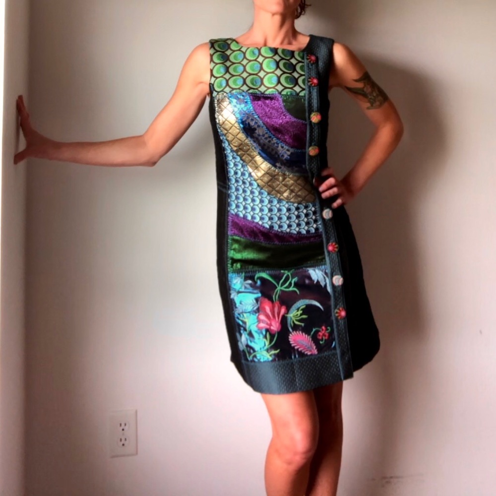 Desigual Multi-media Dress NEW Never Worn